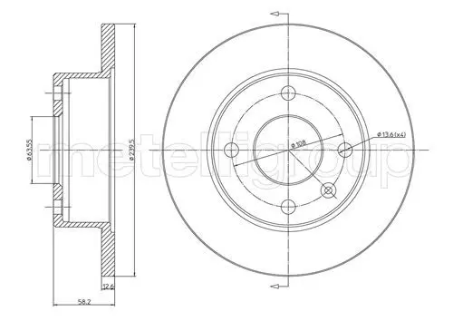 Handler.Part Brake disc METELLI 230098 1