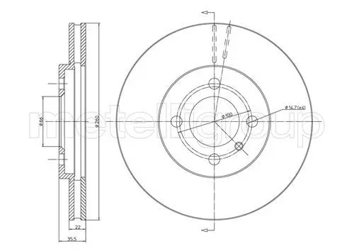 Handler.Part Brake disc METELLI 230123 1