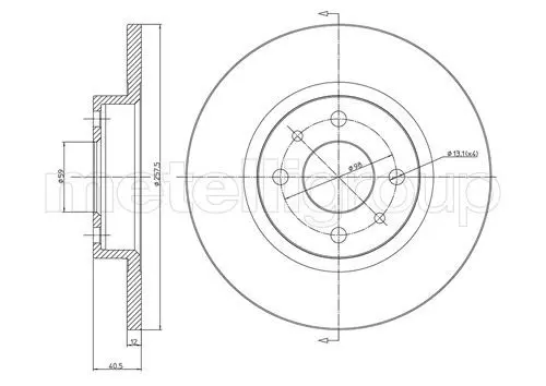 Handler.Part Brake disc METELLI 230179 1