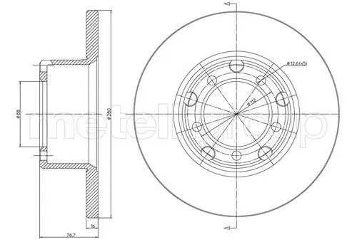 Handler.Part Brake disc METELLI 230210 1