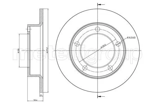 Handler.Part Brake disc METELLI 230206 1