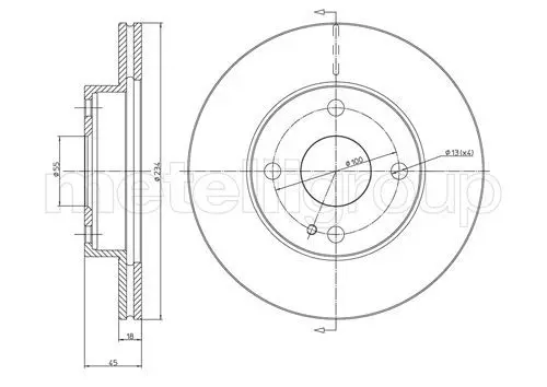 Handler.Part Brake disc METELLI 230276 1