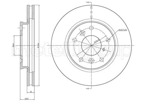 Handler.Part Brake disc METELLI 230274 1