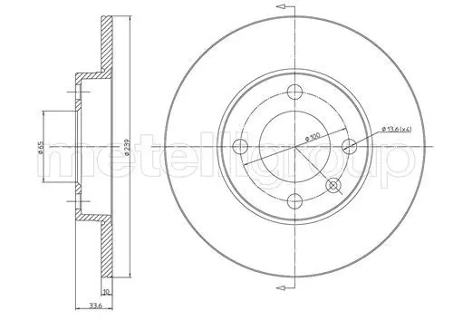 Handler.Part Brake disc METELLI 230371 1