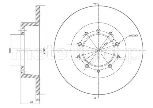 Handler.Part Brake disc METELLI 230359 1