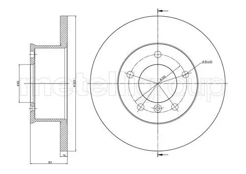 Handler.Part Brake disc METELLI 230419 1