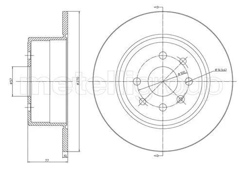 Handler.Part Brake disc METELLI 230426 1