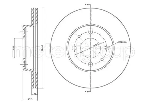 Handler.Part Brake disc METELLI 230481 1