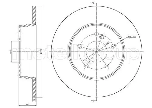 Handler.Part Brake disc METELLI 230485C 1