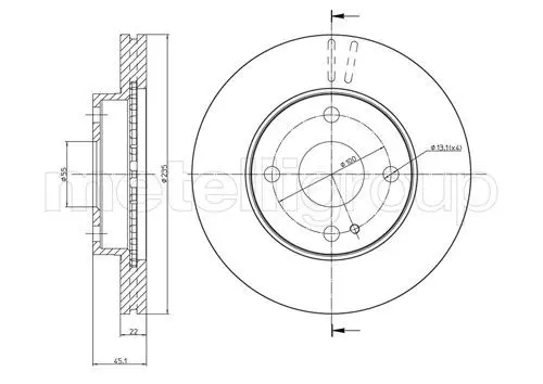 Handler.Part Brake disc METELLI 230617 1