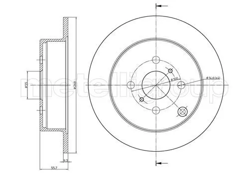 Handler.Part Brake disc METELLI 230636 1