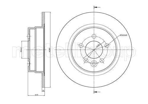 Handler.Part Brake disc METELLI 230644 1