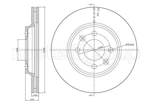 Handler.Part Brake disc METELLI 230670 1