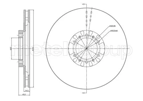 Handler.Part Brake disc METELLI 230709 1