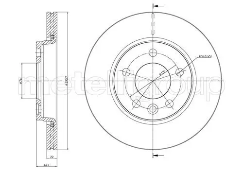 Handler.Part Brake disc METELLI 230728 2