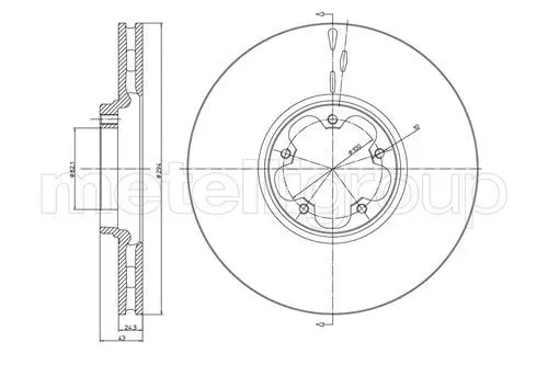 Handler.Part Brake disc METELLI 230702 1