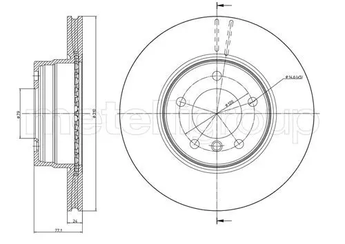 Handler.Part Brake disc METELLI 230809C 1