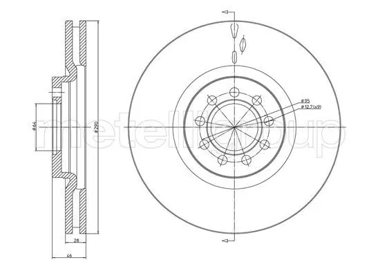 Handler.Part Brake disc METELLI 230914C 1