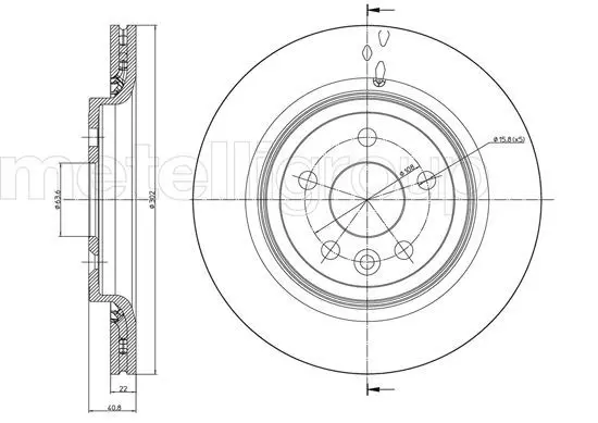 Handler.Part Brake disc METELLI 230993C 1