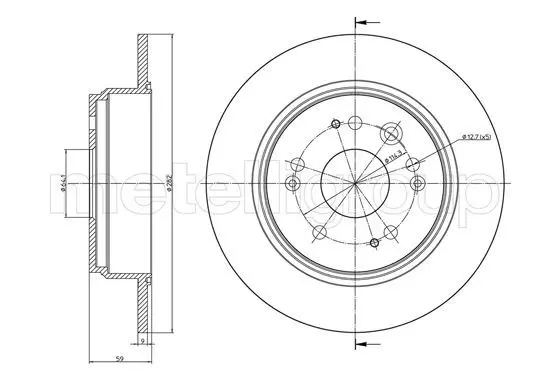 Handler.Part Brake disc METELLI 231117C 1