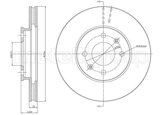 Handler.Part Brake disc METELLI 231479C 1