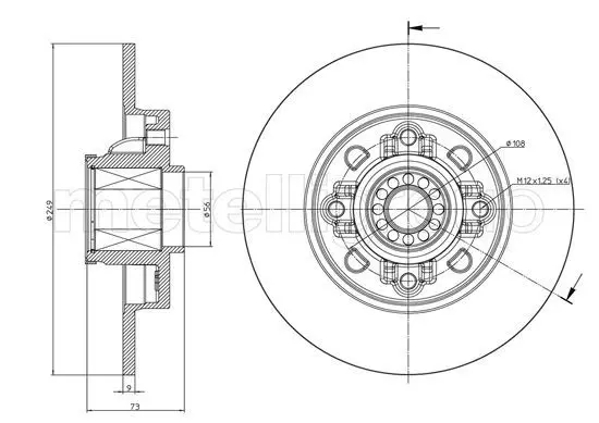 Handler.Part Brake disc METELLI 231394 1