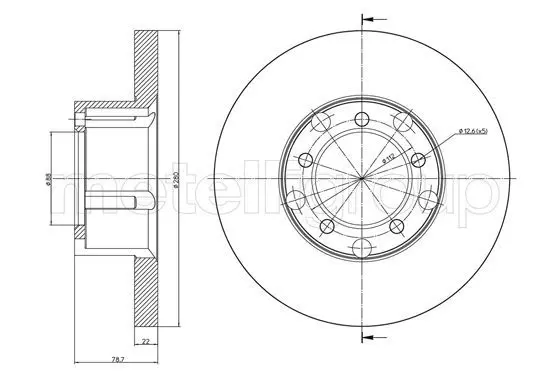 Handler.Part Brake disc METELLI 231617 1