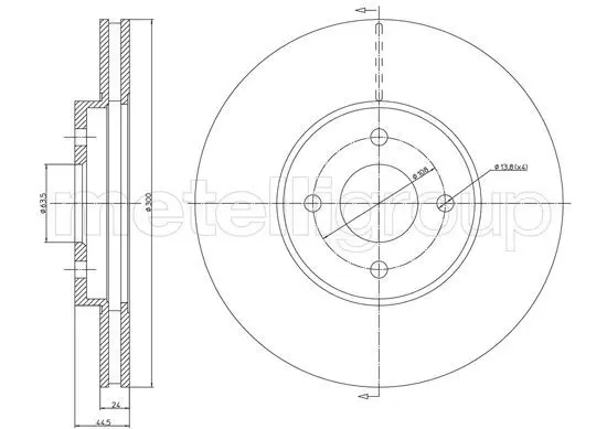 Handler.Part Brake disc METELLI 231673C 1