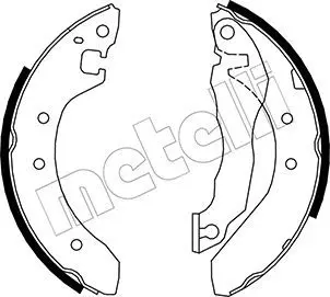 Handler.Part Brake shoe set METELLI 530005 1