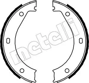 Handler.Part Brake shoe set, parking brake METELLI 530013 1