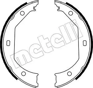 Handler.Part Brake shoe set, parking brake METELLI 530017 1