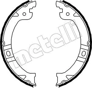 Handler.Part Brake shoe set, parking brake METELLI 530027 1