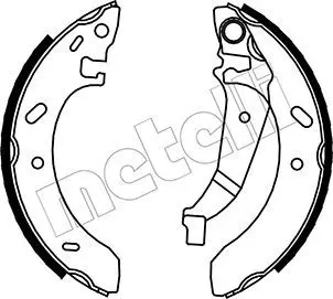 Handler.Part Brake shoe set METELLI 530030 1