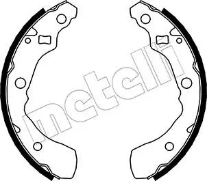 Handler.Part Brake shoe set METELLI 530041 1