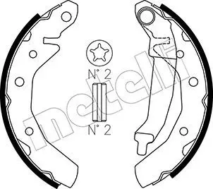 Handler.Part Brake shoe set METELLI 530046 1