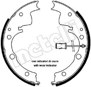 Handler.Part Brake shoe set METELLI 530065 1