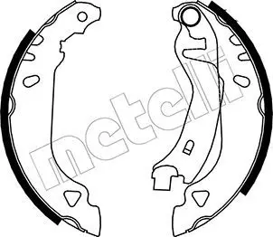 Handler.Part Brake shoe set METELLI 530066 1