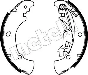 Handler.Part Brake shoe set METELLI 530084 1