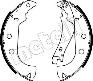 Handler.Part Brake shoe set METELLI 530087 1