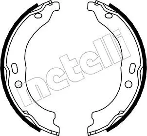 Handler.Part Brake shoe set, parking brake METELLI 530094 1