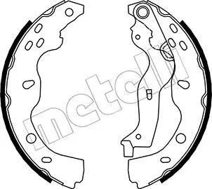 Handler.Part Brake shoe set METELLI 530096 1