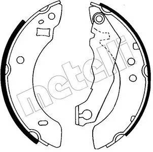 Handler.Part Brake shoe set METELLI 530113 1