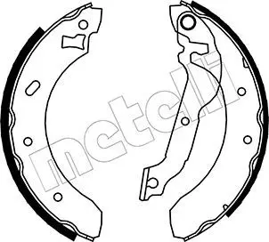 Handler.Part Brake shoe set METELLI 530121 1