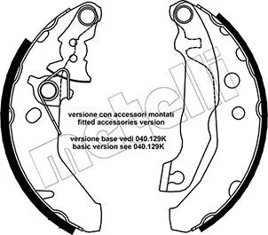 Handler.Part Brake shoe set METELLI 530132Y 1