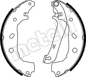 Handler.Part Brake shoe set METELLI 530138 1