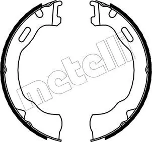 Handler.Part Brake shoe set, parking brake METELLI 530147 1