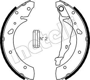 Handler.Part Brake shoe set METELLI 530157 1