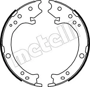 Handler.Part Brake shoe set, parking brake METELLI 530161 1