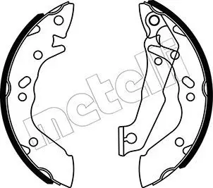 Handler.Part Brake shoe set METELLI 530167 1