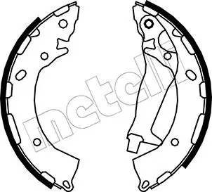 Handler.Part Brake shoe set METELLI 530177 1